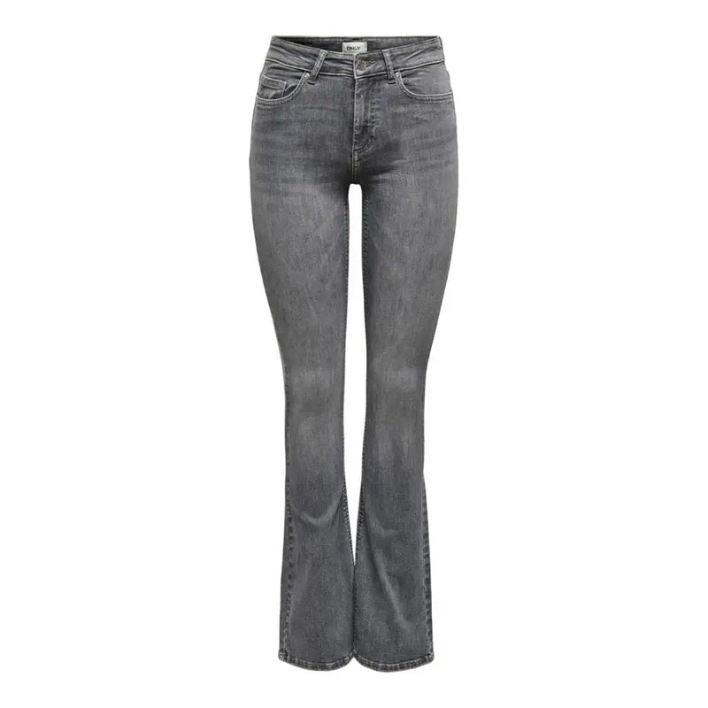 Washed black high-waisted flared jeans from Grey Women Spring Summer collection
