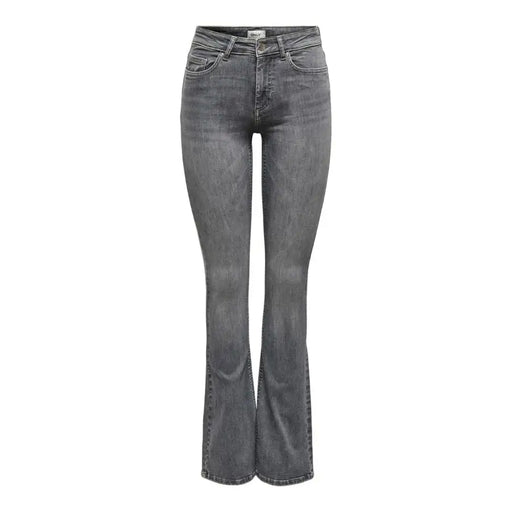 Washed black high-waisted flared jeans from Grey Women Spring Summer collection