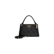 Guess Sac à main marron imprimé avec motif logo répété et finitions dorées