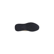 Black rubber sole with geometric tread pattern of guess men sneakers aria white lace up spring summer collection