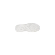 White rubber sole of guess men sneakers in brown polyurethane faux leather with embossed branding and geometric tread patterns