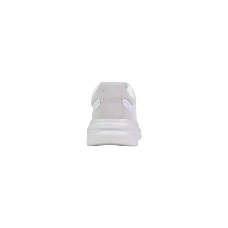 Guess men sneakers white suede with chunky design matte upper and glossy rubber sole for sporty use
