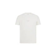 Guess Herren-Baumwollshirt mit Rundhalsausschnitt, weiß t-shirt mit minimalistischem Design und dezentem Brustlogo