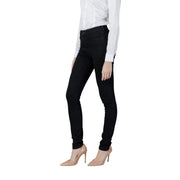 Guess Schwarze Damen-Jeans aus Baumwoll-Stretch-Denim mit hohem Bund und schmaler Passform für eine elegante, figurbetonte Silhouette
