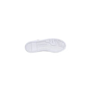 Guess women brown polyurethane lace up sneakers with white rubber sole featuring textured grip and embossed Puma logo