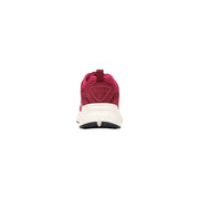 Guess women platform sneakers bordeaux polyester with a vibrant fuchsia mesh and suede upper and white midsole