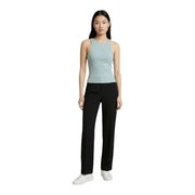 Guess women tank top green sleeveless round neck polyester with a sleek light blue color and subtle chest logo