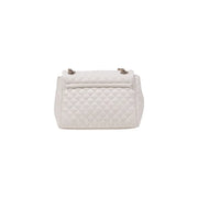 White quilted leather shoulder bag with chain strap from Guess Women Polyurethane collection