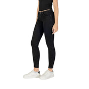Guess Schwarze, hochgeschnittene Skinny-Jeans für Damen mit elegantem, figurbetontem Schnitt und praktischen Taschen