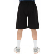 Icon Schwarze, sportliche Herrenshorts mit elastischem Bund und geradem Bein, Vorderansicht