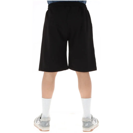 Icon Schwarze, sportliche Herrenshorts mit elastischem Bund und geradem Bein, Vorderansicht