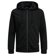 Black Jack & Jones Men zip hoodie sweatshirt with drawstrings and front pockets