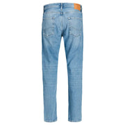 Jack & Jones Herren-Jeans aus hellblauem Denim mit geradem Bein, 100 % Baumwolle, Herbst-Winter-Mode