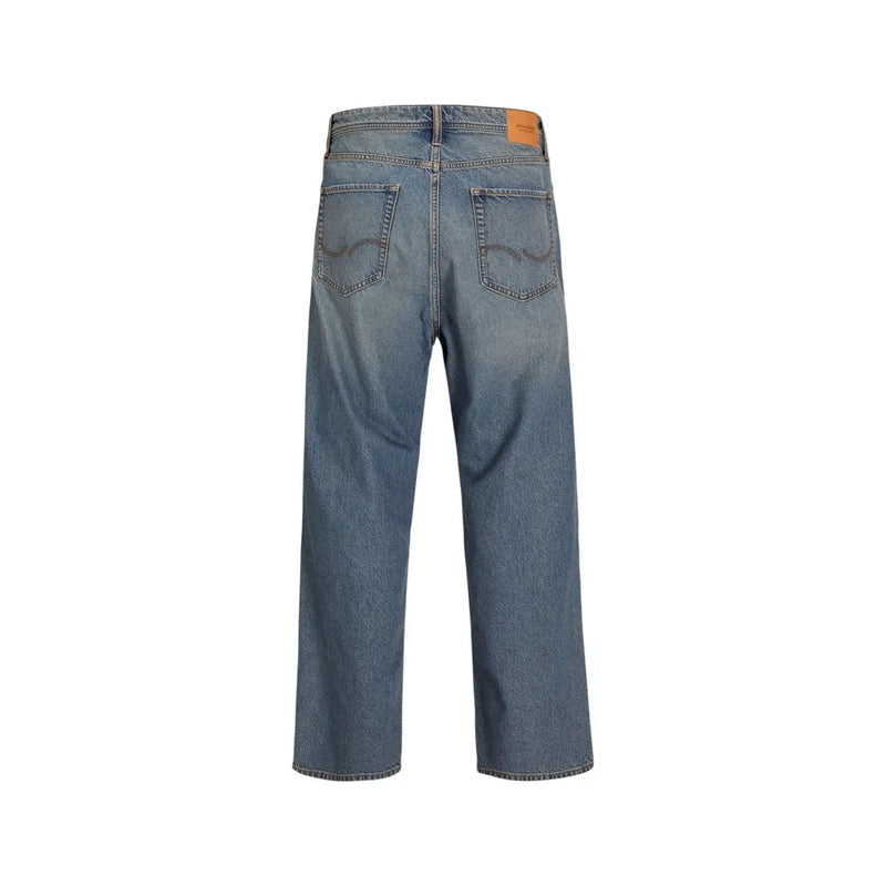 Jack & Jones Zerrissene Herrenjeans aus hellem Denim mit geradem Bein und klassischen Gesäßtaschen (Rückansicht)