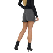 Jacqueline de yong women grey trousers made of polyester elastane with a tailored fit and side pockets