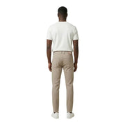 Beige Chino-Hose in schmaler Passform von jeckerson aus einem Baumwollmischgewebe mit dezenten Ziernähten