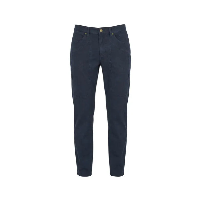 Dunkelblaue Jeans aus Denim mit klassischem Five-Pocket-Design und dezenten Ziernähten von Jeckerson Herrenhosen