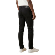 Schwarze, schmal geschnittene Chinos von Jeckerson mit elegantem, tailliertem Design und dezenten Ziernähten für Herren