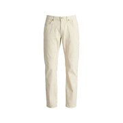 Beige Chino-Hose mit klarem, geradem Bein und dezenten Ziernähten von Jeckerson Herrenhosen