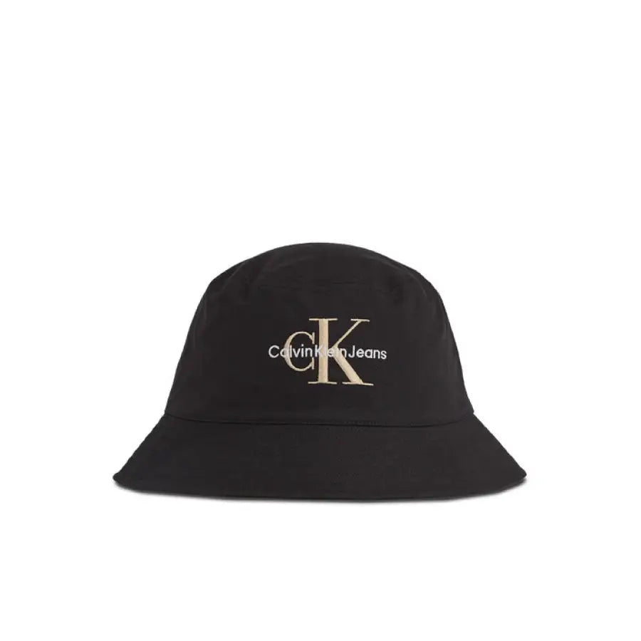 Calvin Klein logo bucket hat for men, urban style clothing accessory