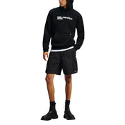 Men’s black hooded sweatshirt with Karl Lagerfeld Jeans print and front pocket