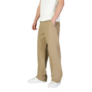 Jack and Jones Men’s Beige Cotton Trousers showcased for Spring Summer casual wear