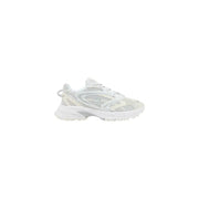 Lacoste men sneakers white mesh and synthetic overlay with chunky textured sole in polyester and polyurethane E03286