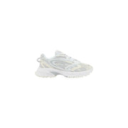 Lacoste men sneakers white mesh and synthetic overlay with chunky textured sole in polyester and polyurethane E03286