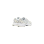Lacoste men sneakers white polyester mesh with chunky layered sole and subtle beige accents e03286