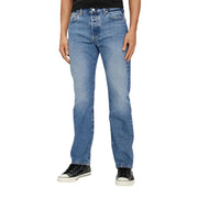 Levi's Jeans für Herren aus mittelblauem Denim mit geradem Bein und traditioneller Naht, Vorderansicht