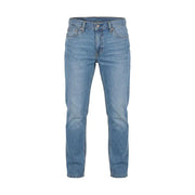 Levi’s men blue denim jeans cotton stretch slim fit with light-wash fabric and subtle fading design