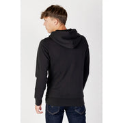 Levis mens black cotton zip up sweatshirt hoodie with soft smooth fabric and ribbed cuffs and hem