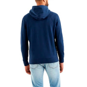 Levis Herren Baumwoll-Hoodie, blauer Pullover in Marineblau mit Kapuze, von vorne abgebildet, für lässige Kleidung