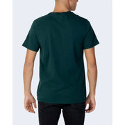 Levis mens dark green cotton short-sleeved crew neck t shirt front view perfect for casual wear