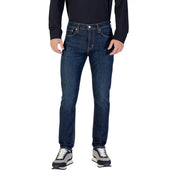 Levi's Slim-Fit-Jeans für Herren in Dunkelindigo mit klassischem Fünf-Taschen-Design und silberfarbenen Beschlägen, Vorderansicht