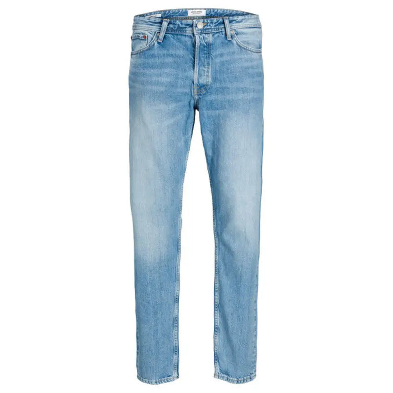 Light blue denim jeans by Jack and Jones, made of 100 percent cotton for Fall Winter