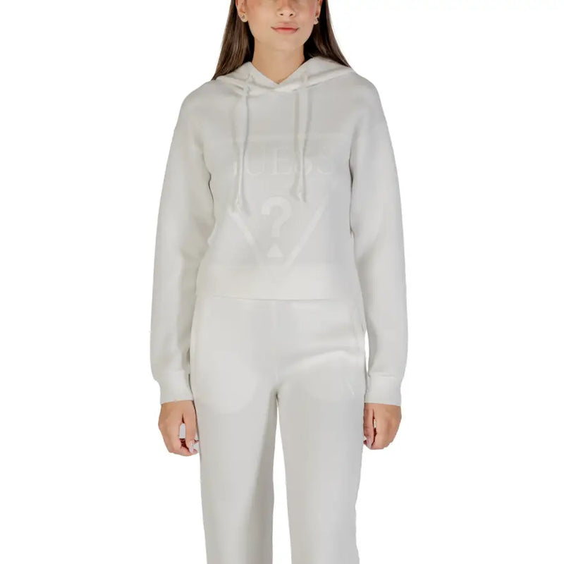 Light gray long-sleeved hoodie and matching pants set from Guess Active Women Beige collection