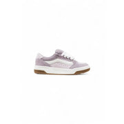Light purple and white suede Vans Slip On Sneakers with gum sole for women in fall winter