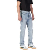 Light wash denim jeans from Calvin Klein made of organic cotton for men’s fashion