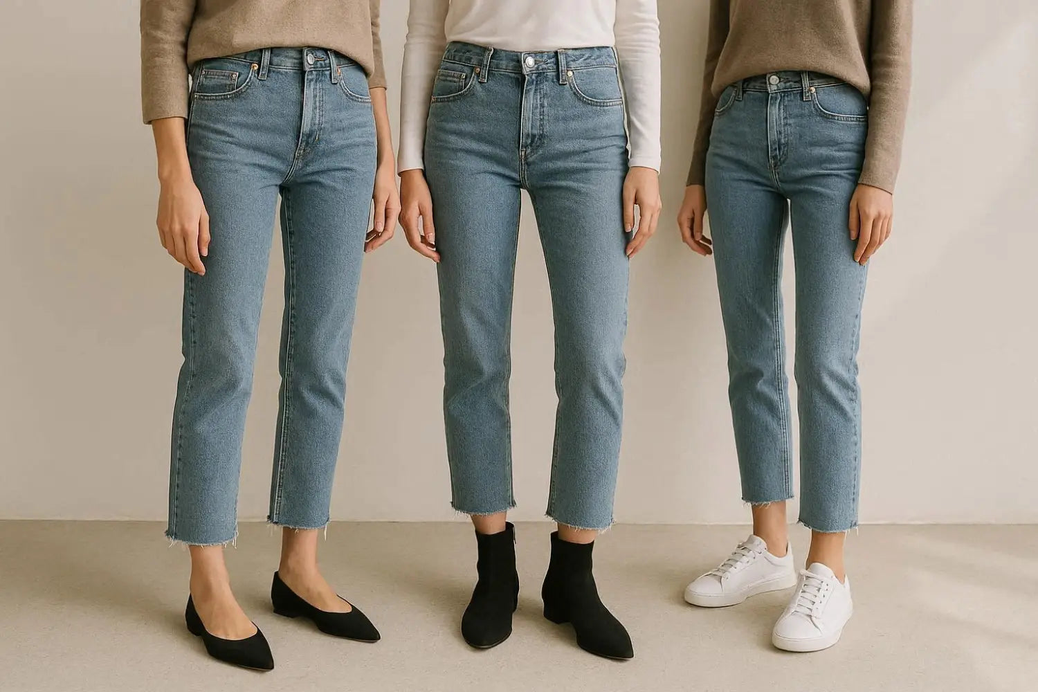 Welche Schuhe trägt man zu Wide-Leg-Jeans