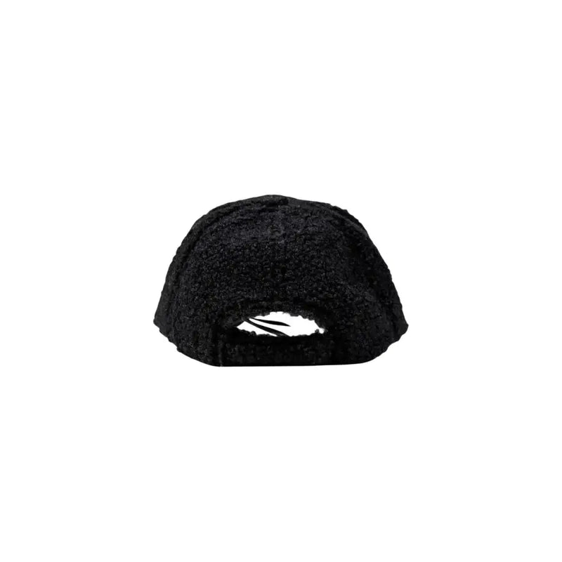 Black textured baseball cap from Liu Jo Fall Winter Womens Polyurethane collection