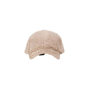 Beige textured polyurethane baseball cap with curved brim for women Liu Jo Black Fall Winter