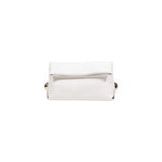 White leather clutch with gold-tone hardware, Liu Jo handbag