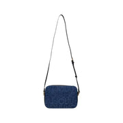 Blue denim rectangular crossbody bag with black adjustable strap for Liu Jo Blue Shoulder Bag