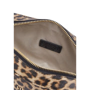 Liu Jo brown leopard print shoulder bag with l.u.c.o. material and zip pocket for secure storage