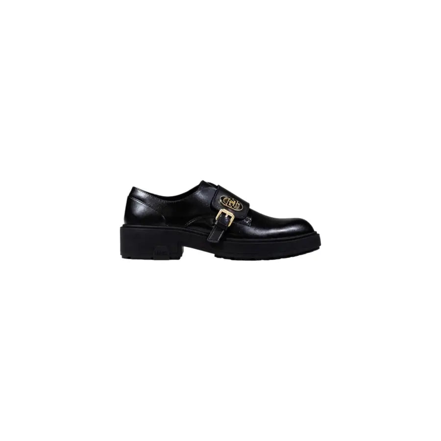 Liu Jo Black Faux Leather Lace Up Shoes Women Liu Jo Black Faux Leather Lace Up Shoes Women