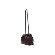 Liu Jo women brown polyurethane shopping bag 32cm with sleek dark brown leather crossbody design and gold-tone hardware