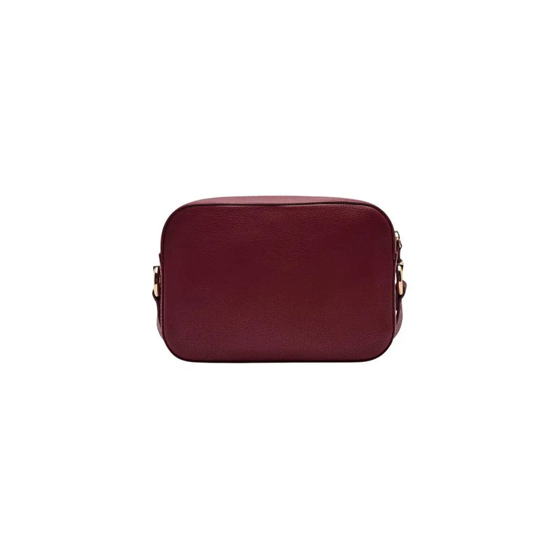 A sleek rectangular burgundy leather crossbody bag with gold-tone hardware by Liu Jo women W24cm polyurethane