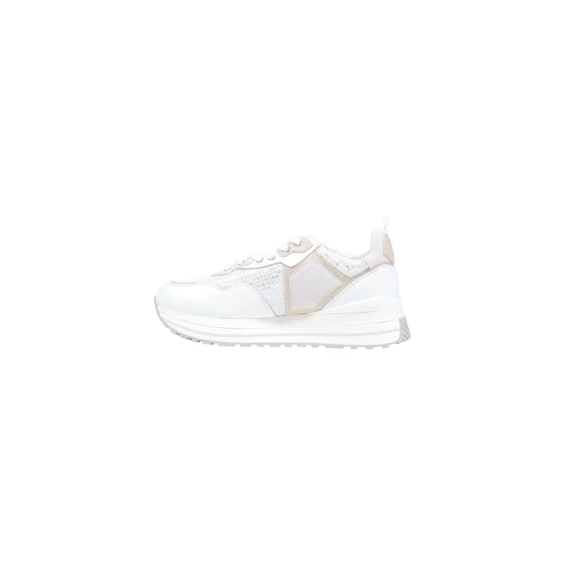 Liu jo women sneakers white mesh and synthetic overlays with chunky sole polyurethane casual shoes