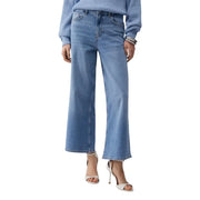 Liu Jo Jean bleu clair à jambes larges et cinq poches pour femme